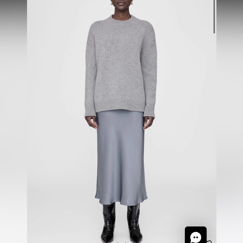 Anine Bing Bar Skirt in Taupe Midi